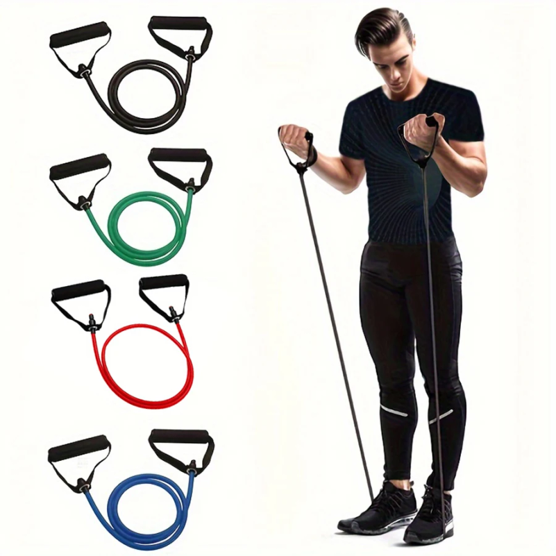 Yoga Fitness Resistance Band - 1 шт. 4-уровневые эластичные ленты с